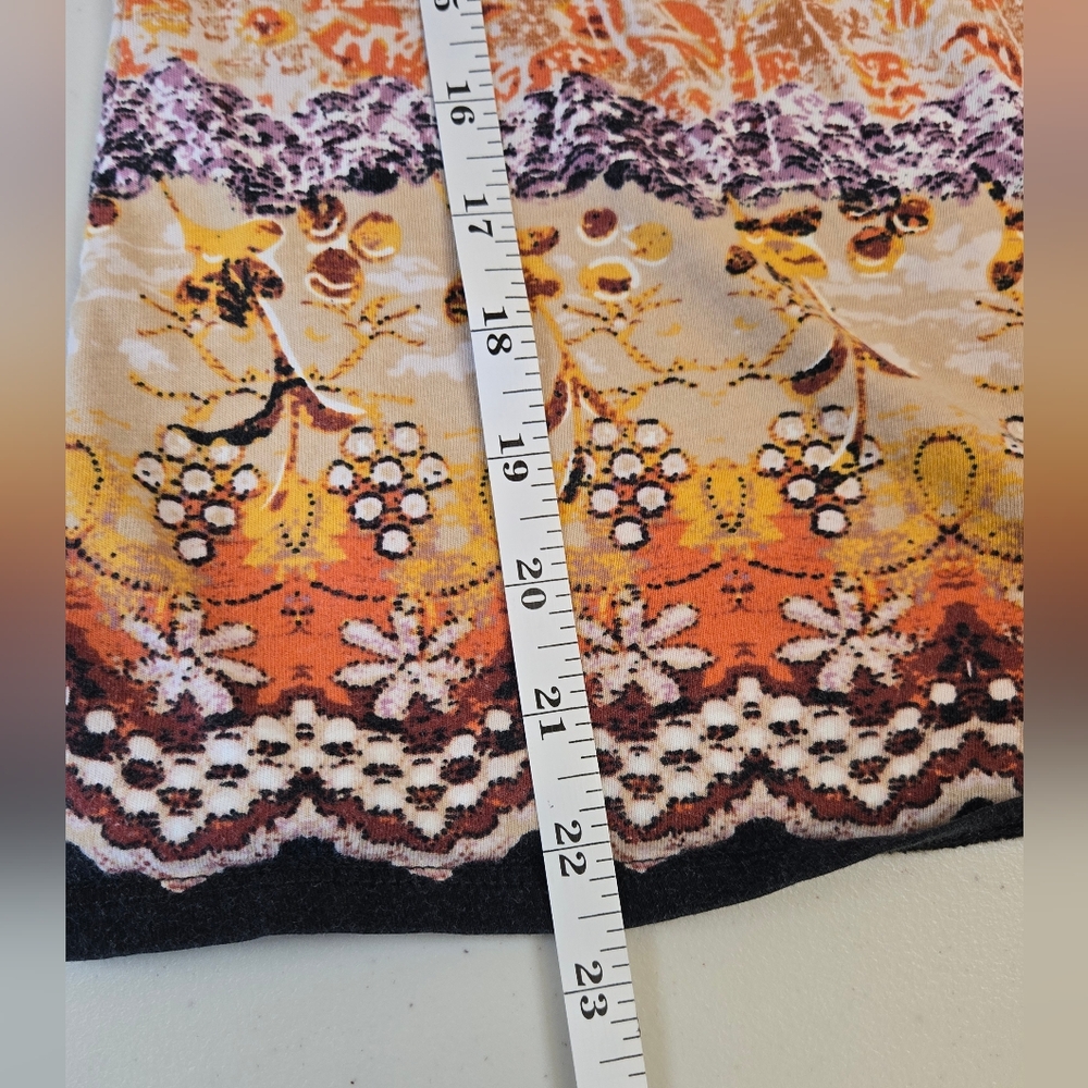 Axcess Boho Paisley Top Orange Small - Picture 9 of 9